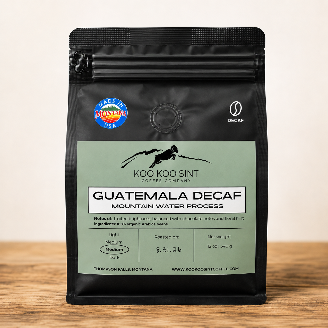 Guatemala Single Origin Decaf: Mountain Water Process